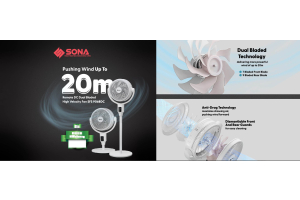 Experience Smarter Cooling with SONA's Dual-Blade DC Fan