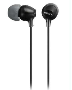 SONY MDR-EX15LP WIRED EARPHONE - BLACK MDR-EX15LP/BZE