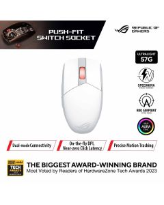 ASUS ROG STRIX IMPACT III WIRELESS MOUSE - WHITE 90MP03D0-BMUA10