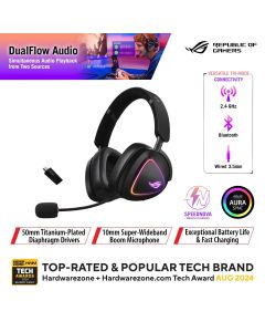 ASUS ROG DELTA II WIRELESS HEADSET - BLACK 90YH03W0-BHUA00