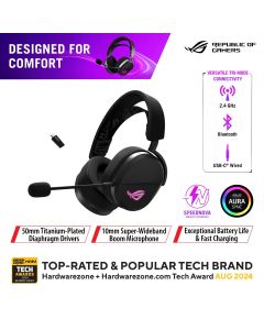 ASUS ROG PELTA WIRELESS HEADSET - BLACK 90YH0410-BHUA00