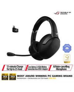 ASUS ROG STRIX GO 2.4 WIRELESS HEADSET - BLACK 90YH01X1-B3UA00