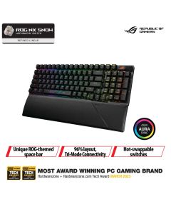 ASUS ROG STRIX SCOPE II 96 NX SNOW WIRELESS KEYBOARD - BLACK 90MP037A-BKUA00