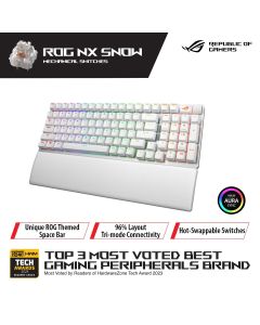 ASUS ROG STRIX SCOPE II 96 NX SNOW WIRELESS KEYBOARD - WHITE 90MP037A-BKUA10