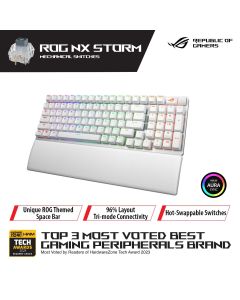 ASUS ROG STRIX SCOPE II 96 NX STORM WIRELESS KEYBOARD - WHITE 90MP037B-BKUA10