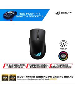 ASUS ROG KERIS AIMPOINT WIRELESS MOUSE - BLACK 90MP02V0-BMUA00