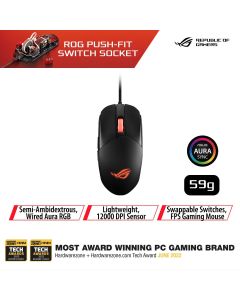 ASUS ROG STRIX IMPACT III WIRED MOUSE - BLACK 90MP0300-BMUA00