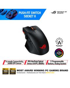 ASUS ROG CHAKRAM X ORIGIN WIRELESS MOUSE - BLACK 90MP02N1-BMUA00