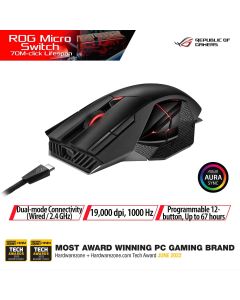 ASUS ROG SPATHA X WIRELESS MOUSE - BLACK 90MP0220-BMUA00