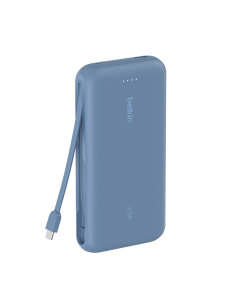 BELKIN 20000MAH 30W POWERBANK W/CABLE - BLUE BPB024FQBL