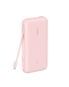 BELKIN 20000MAH 30W POWERBANK W/CABLE - PINK BPB024FQPK