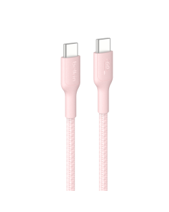 BELKIN USB-C TO USB-C 2.0 60W 1M BRAIDED CABLE - PINK CAB024FQ1MPK