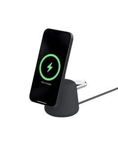 BELKIN 2-IN-1 15W WIRELESS CHARGING STAND - CHARCOAL WIZ027BTH36