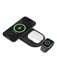 BELKIN 3-IN-1 15W WIRELESS CHARGING PAD - BLACK WIZ022QCBK