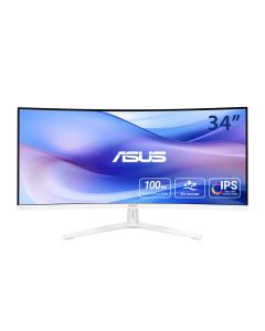 ASUS 34" EYE CARE QHD CURVED MONITOR VU34WCIP-W
