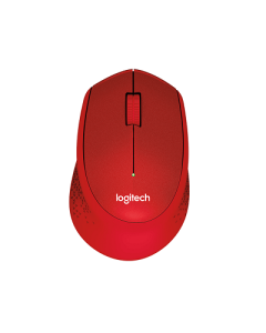 LOGITECH M331 SILENT PLUS WIRELESS MOUSE - RED 910-004916