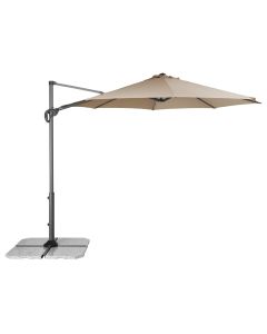 DOPPLER CANTILEVER RAVENNA SMART 300 PARASOL - SPF 50 WITH BASE PLATES (100 KG) (GREIGE) DP-453248846,4**25GS-00N