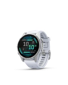 GARMIN FENIX 8 AMOLED WATCH 43MM, WHITESTONE SILVER SS GM-010-02903-06