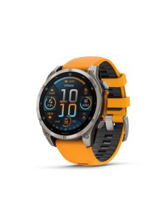 GARMIN FENIX 8 AMOLED WATCH 47MM, GRAPHITE/ORANGE TITANIUM,SAPPHIRE GM-010-02904-19