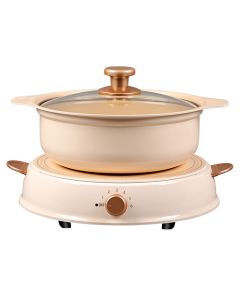 IRIS OHYAMA STOVE RICOPA POT IHLR14-BEIGE
