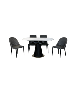ZANE + ZOELLA 5PCS DINING SET DT057 + DC626 (1+4)