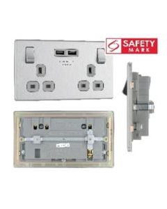 BRITISH GENERAL SOCKET W USBX2 FBS22U3G-01