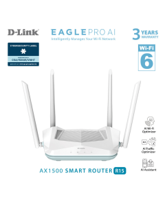 D-LINK AX1500 EAGLE PRO AI ROUTER R15