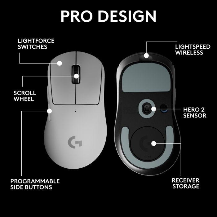 Logitech G Pro X Superlight 2 Dex Wireless - Ultra-light
