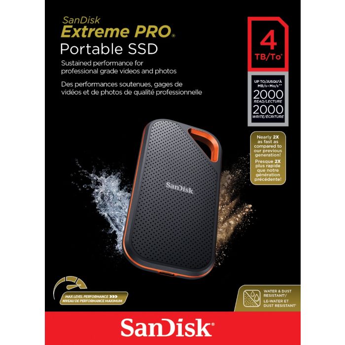 SANDISK 4TB EXTREME PRO PORT. SDSSDE81-4T00-G25 | Gain City