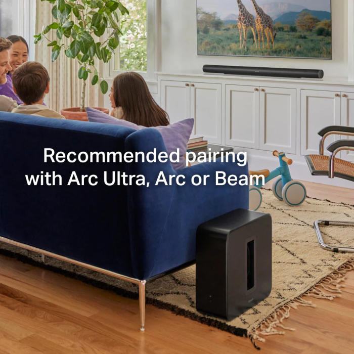 SONOS SUB GEN4 WIRELESS SUBWOOFER - BLACK SUB (GEN 4) BLACK | Gain