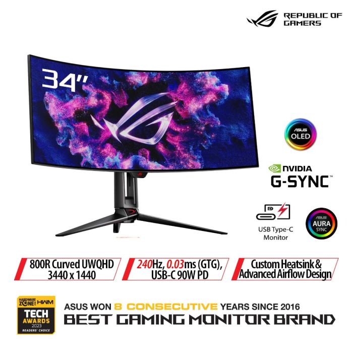 Asus Rog Swift Oled Pg34wcdm - 34