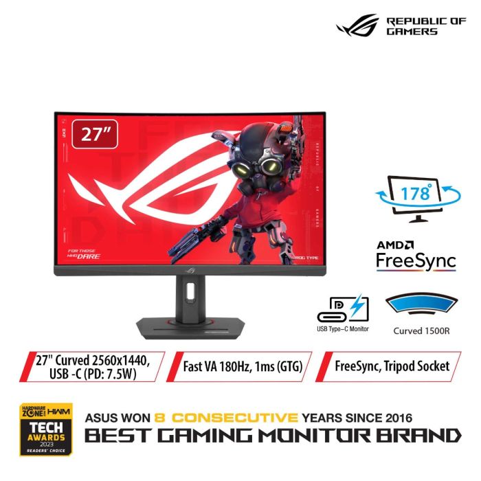 Asus Rog Strix Va 1440p Monitor Asus 27' Rog Strix Qhd Monitor
