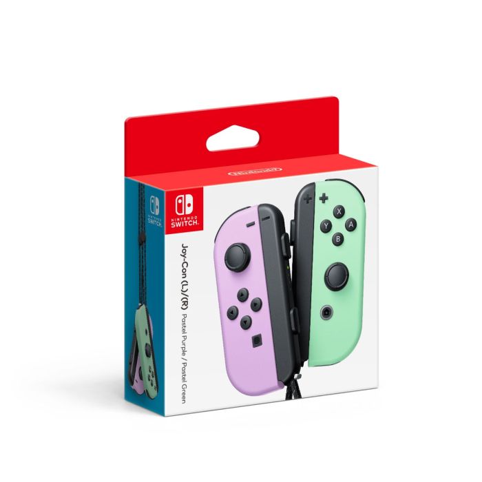 NINTENDO JOY CON CONTROLLERS L PASTEL PURPLE R PASTEL GREEN