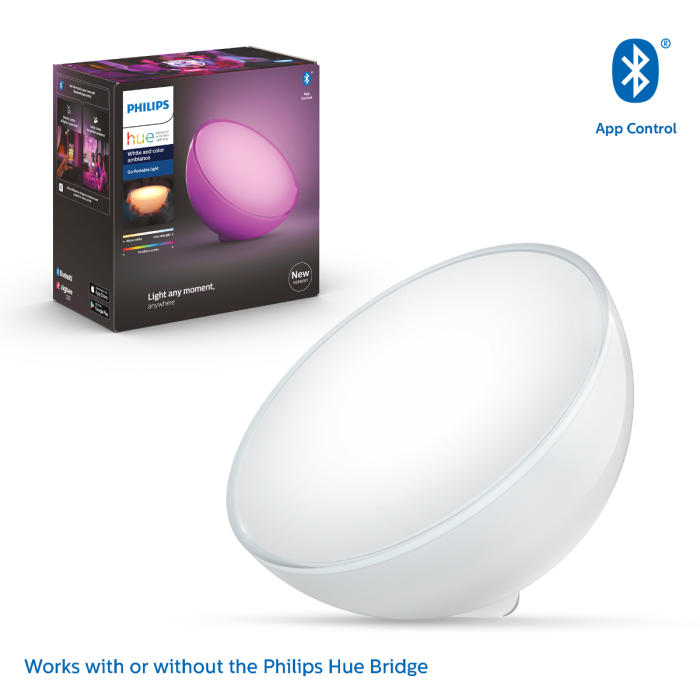 Hue go without outlet bridge