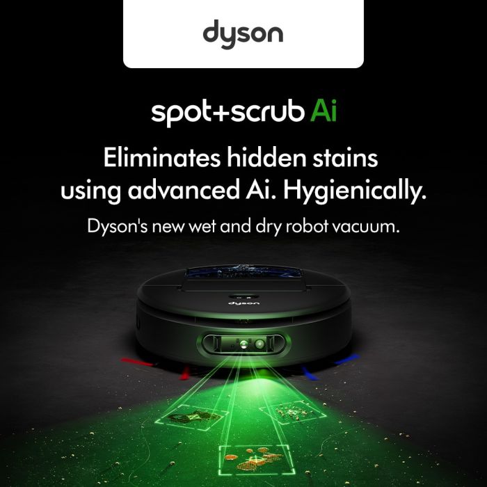 DYSON SPOT+SCRUB AI ROBOT VACUUM RB05-217993-01 | Gain City Singapore