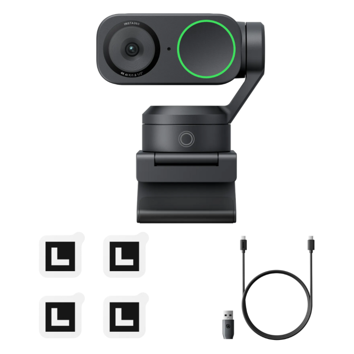 新品未開封　insta360Link 4K Insta360 Link 2 - PTZ 4K Webcam for PC/Mac, 1/2