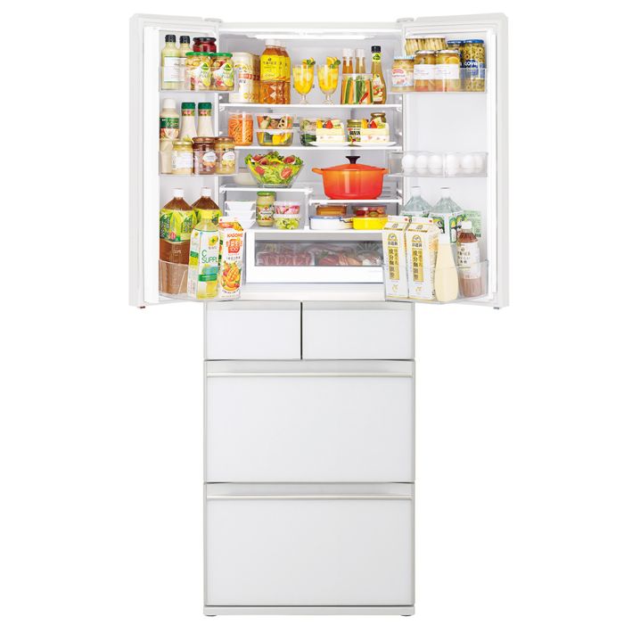 HITACHI 6 DOOR FRIDGE R-HV490WS-XW | Gain City Singapore