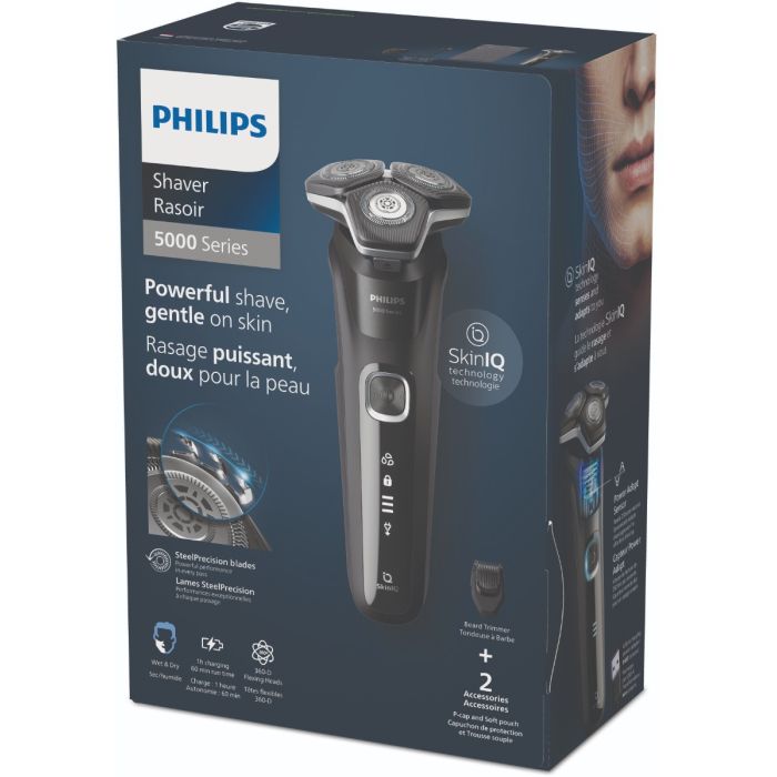 Wet & Dry Shaver - SteelPrecision, SkinIQ, 360-D Heads