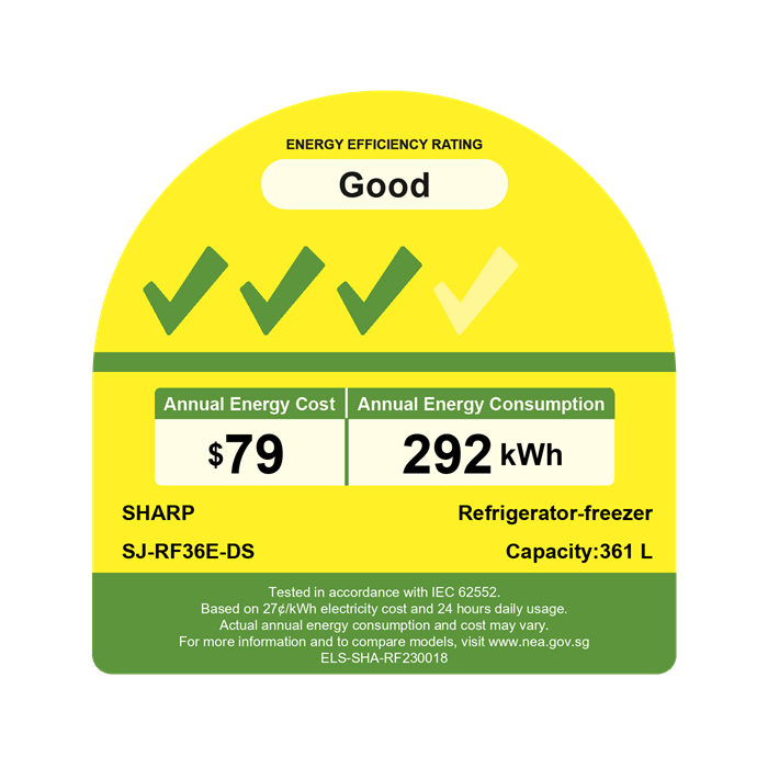 Sharp 2 Door Fridge - J-Tech Inverter, Mega Freezer