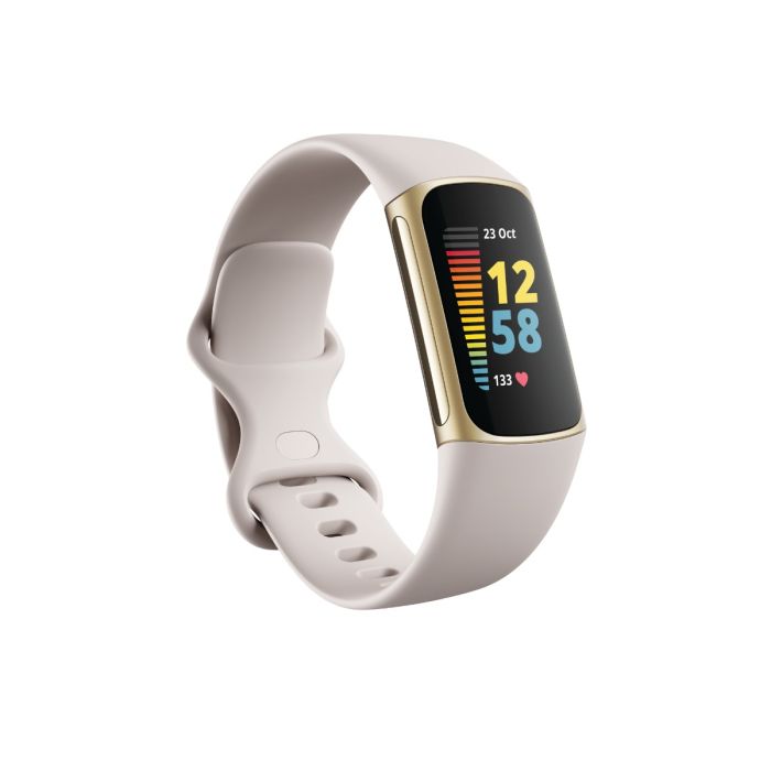 FITBIT CHARGE 5 LUNAR WHITE GD FITNESS TRACKER