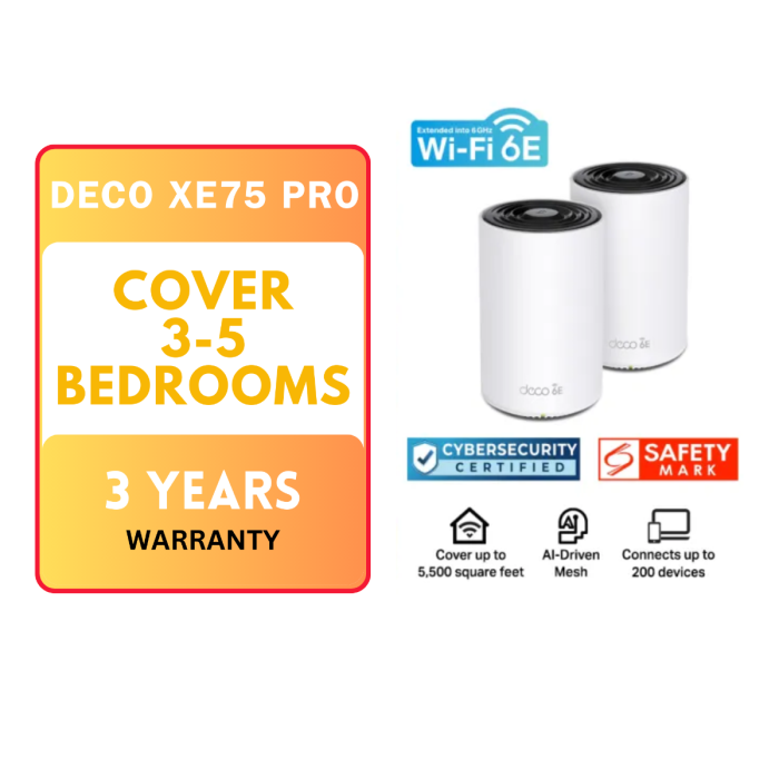 AXE5400 WiFi 6E Mesh, 5,400 Mbps, 6 Streams