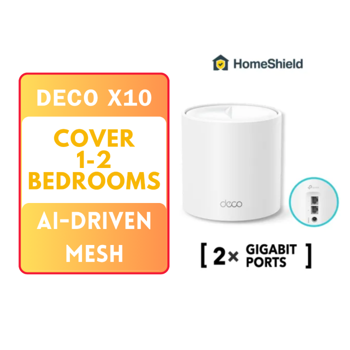 TPLINK AX1500 WIFI 6 HOME MESH TPL-DECO-X10-1PK | Gain City Singapore