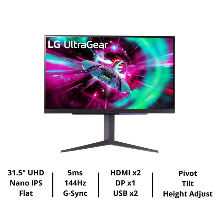 LG UltraGear 32GR93U-B 31.5インチ 4K 144Hz LG UltraGear 32