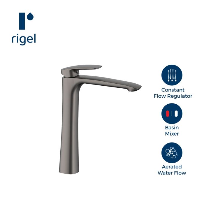 RIGEL BASIN MIXER DECK MOUNTED, EXTENDED HEIGHT