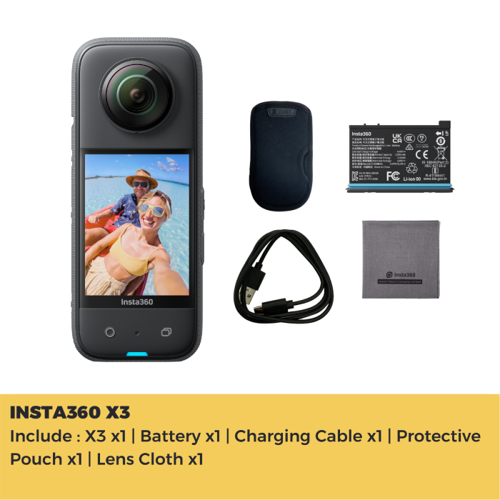 INSTA360 X3 STANDALONE CINSAAQ/B | Gain City Singapore