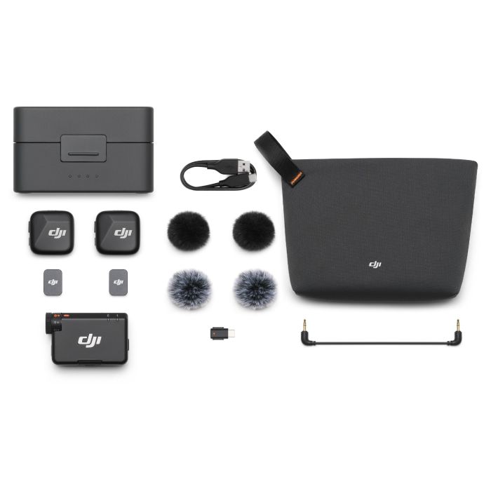 DJI MIC MINI WITH CHARGING CASE 2TX + 1RX | Gain City Singapore
