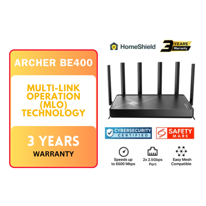 Router Wi-Fi 7 TP-Link Archer BE6500 | Dual Band 2,5 Gbps | Copertura Fino A 240 Mq | Sicurezza IoT E VPN - 5