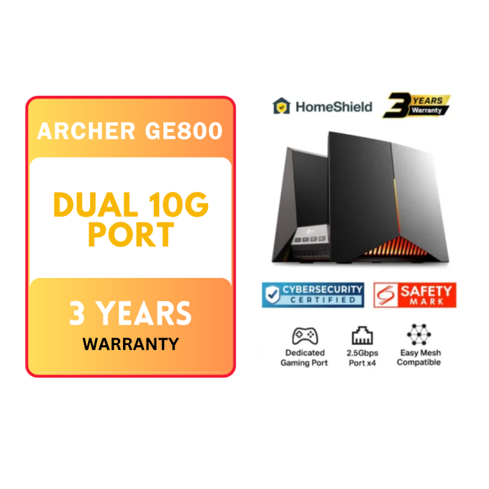 Tplink Archer Be1900 Tri-Band Wifi 7 Gaming Router