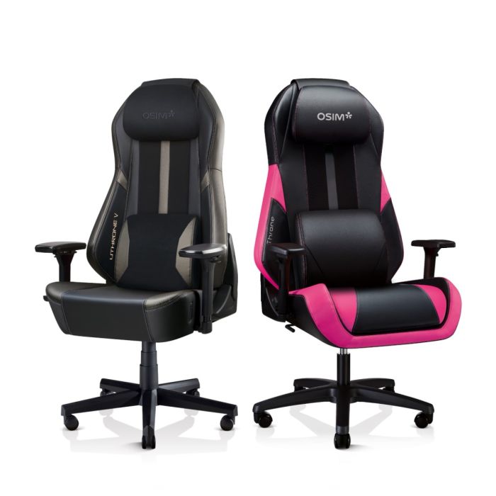 OSIM OS 8201 UTHRONE PINK OSIM OS 8215 UTHRONE V BLACK GAMING MASSAGE CHAIR BUNDLE OS8201 OS8215 Gain City Singapore