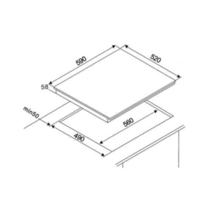 TECNO INDUCTION HOB TIH638PS